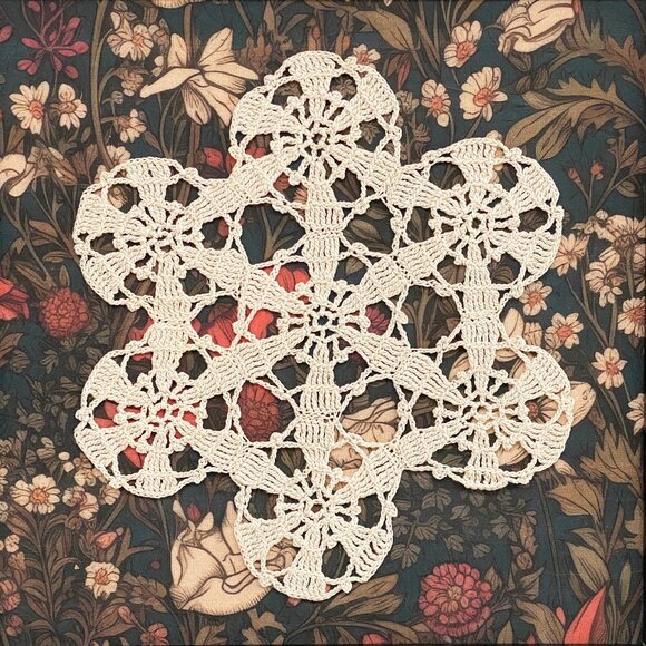 Beautiful Crochet Art Piece - Handmade - Doily - Craft Art - Home Decor - Picture 3 of 4